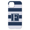 Horizontal Stripe iPhone 14 Plus Case - Back