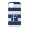 Horizontal Stripe iPhone 14 Pro Case - Back