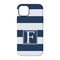 Horizontal Stripe iPhone 14 Pro Tough Case - Back