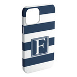 Horizontal Stripe iPhone Case - Plastic - iPhone 15 Plus (Personalized)