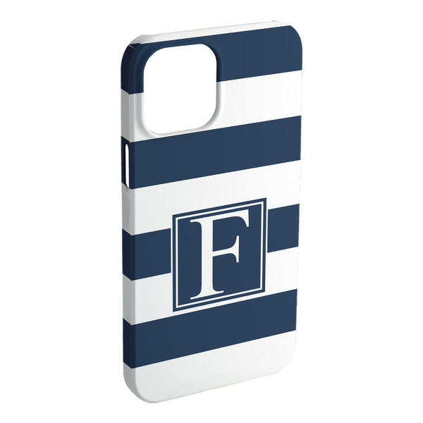 Custom Horizontal Stripe iPhone Case - Plastic - iPhone 15 Plus (Personalized)