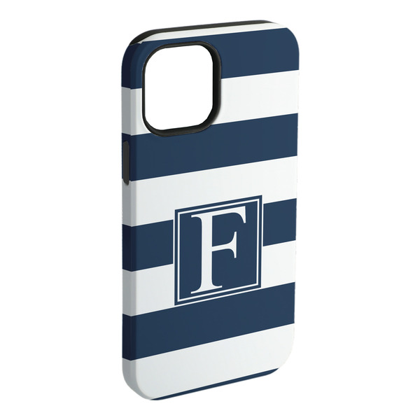 Custom Horizontal Stripe iPhone Case - Rubber Lined - iPhone 15 Plus (Personalized)