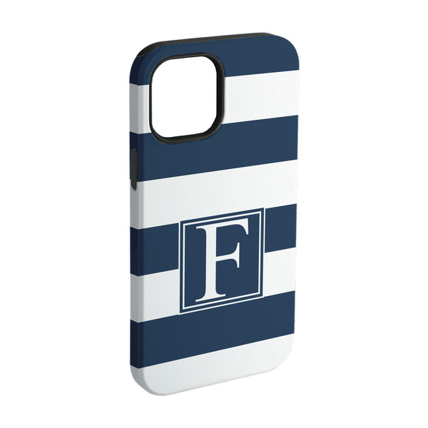 Custom Horizontal Stripe iPhone Case - Rubber Lined - iPhone 15 Pro (Personalized)