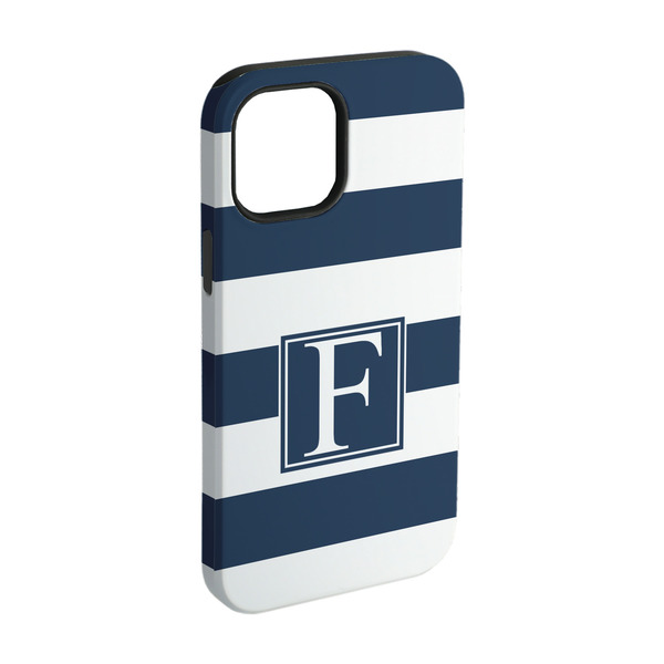 Custom Horizontal Stripe iPhone Case - Rubber Lined - iPhone 15 (Personalized)