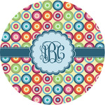 Retro Circles Multipurpose Round Labels - 1" (Personalized)