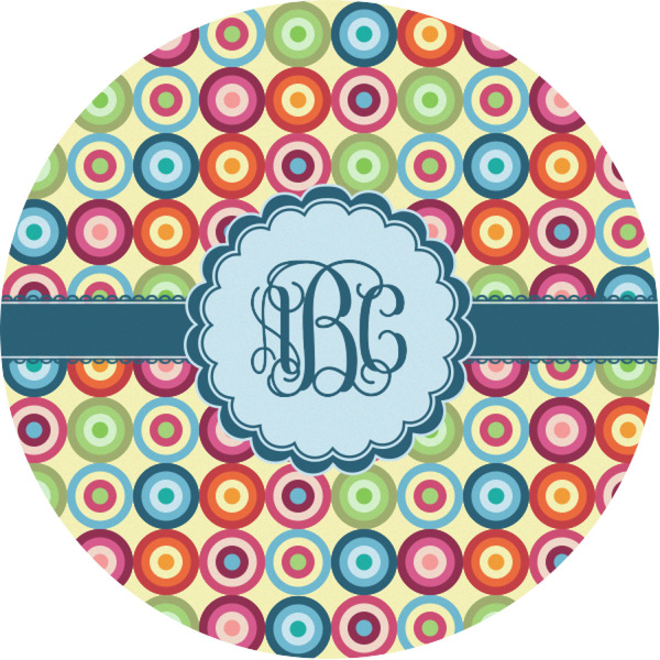 Custom Retro Circles Multipurpose Round Labels - 1" (Personalized)