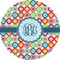 Retro Circles 1" Multipurpose Round Labels - Single Sticker