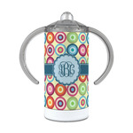 Retro Circles 12 oz Stainless Steel Sippy Cup (Personalized)