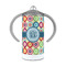 Retro Circles 12 oz Stainless Steel Sippy Cups - FRONT