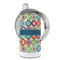 Retro Circles 12 oz Stainless Steel Sippy Cups - FULL (back angle)