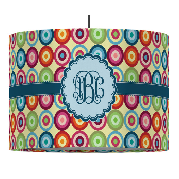 Custom Retro Circles Drum Pendant Lamp (Personalized)