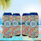 Retro Circles 16oz Can Sleeve - Set of 4 - LIFESTYLE