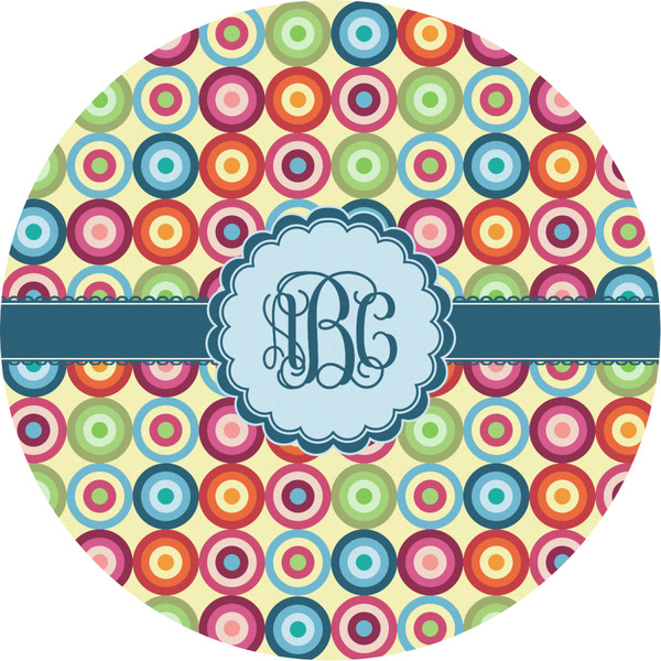 Custom Retro Circles Multipurpose Round Labels - 2" (Personalized)