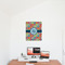 Retro Circles 20x24 - Matte Poster - On the Wall