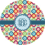 Retro Circles Multipurpose Round Labels - 3" (Personalized)