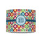 Retro Circles 8" Drum Lampshade - FRONT (Poly Film)