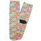 Retro Circles Adult Crew Socks - Single Pair - Front and Back