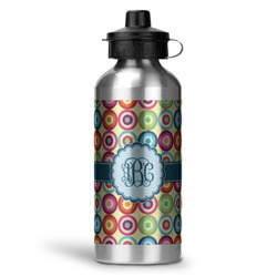 Retro Circles Water Bottle - Aluminum - 20 oz (Personalized)