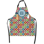 Retro Circles Apron With Pockets w/ Monogram