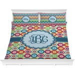 Retro Circles Comforter Set - King (Personalized)