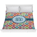 Retro Circles Comforter - King (Personalized)