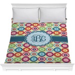 Retro Circles Comforter - Full / Queen (Personalized)