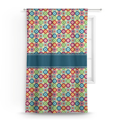 Retro Circles Curtain Panel - Custom Size