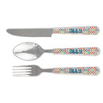 Retro Circles Cutlery Set (Personalized)