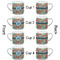 Retro Circles Espresso Cup - 6oz (Double Shot Set of 4) APPROVAL