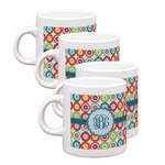 Retro Circles Single Shot Espresso Cups - Set of 4 (Personalized)