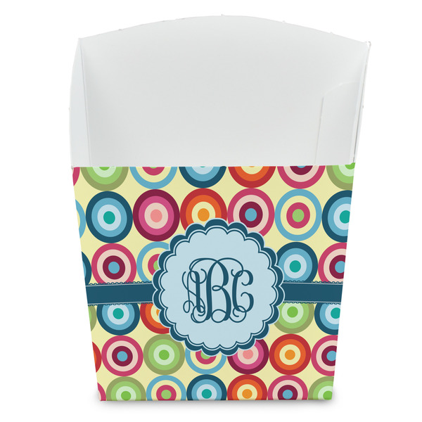 Custom Retro Circles French Fry Favor Boxes (Personalized)