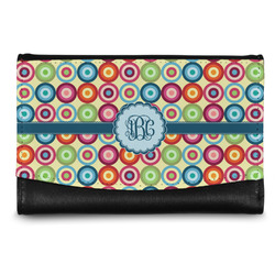 Retro Circles Genuine Leather Women's Wallet - Small (Personalized)