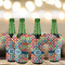 Retro Circles Jersey Bottle Cooler - Set of 4 - LIFESTYLE