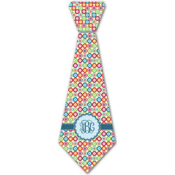 Retro Circles Iron On Tie - 4 Sizes w/ Monogram