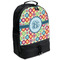 Retro Circles Large Backpack - Black - Angled View