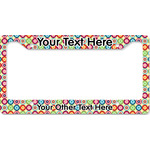 Retro Circles License Plate Frame - Style B (Personalized)