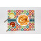 Retro Circles Linen Placemat - Lifestyle (single)