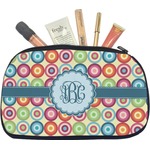 Retro Circles Makeup / Cosmetic Bag - Medium (Personalized)