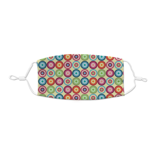 Custom Retro Circles Kid's Cloth Face Mask - XSmall