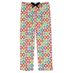 Retro Circles Mens Pajama Pants - S