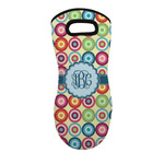 Retro Circles Neoprene Oven Mitt w/ Monograms