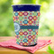 Retro Circles Party Cup Sleeves - with bottom - Lifestyle