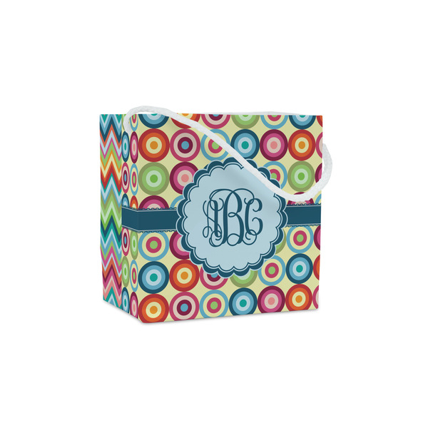 Custom Retro Circles Party Favor Gift Bags - Matte (Personalized)