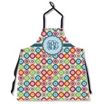 Retro Circles Apron Without Pockets w/ Monogram