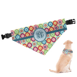 Retro Circles Dog Bandana - Medium (Personalized)