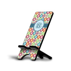 Retro Circles Cell Phone Stand (Large) (Personalized)