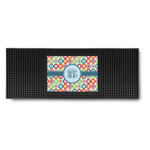 Retro Circles Rubber Bar Mat (Personalized)