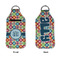 Retro Circles Sanitizer Holder Keychain - Large APPROVAL (Flat)