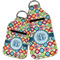 Retro Circles Sanitizer Holder Keychain - Parent Main