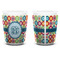 Retro Circles Shot Glass - White - APPROVAL